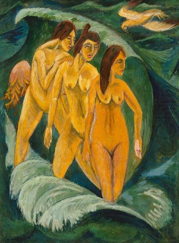Three Bathers, Ernst Ludwig Kirchner